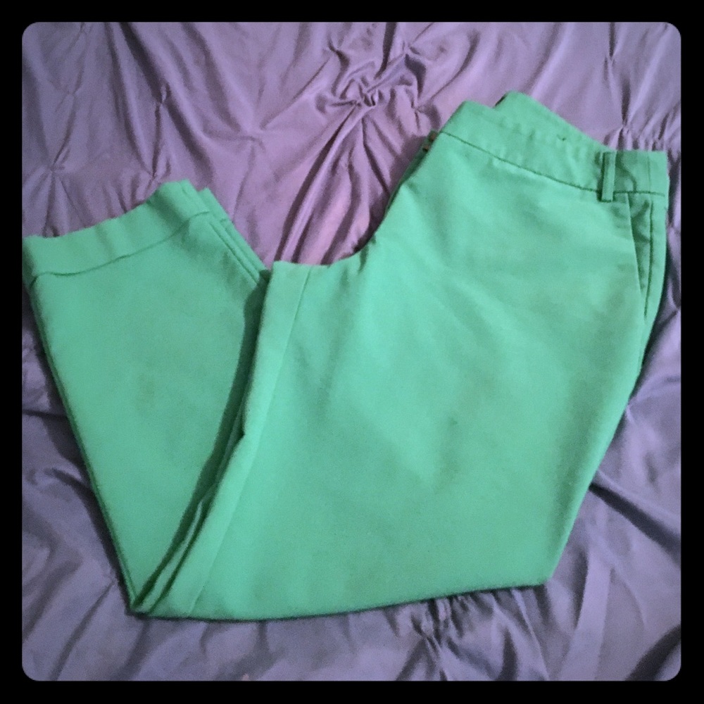 Express green Editor ankle pants